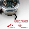 1 HP Electric Chicken Plucker, Stainless Steel, 120VAC, 800W, 280 RPM, 20-Inch Drum, 92 Soft Fingers