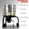 1 HP Electric Chicken Plucker, Stainless Steel, 120VAC, 800W, 280 RPM, 20-Inch Drum, 92 Soft Fingers
