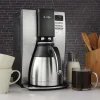 10-Cup Programmable Coffee Maker With Thermal Carafe And Strong Brew Selector