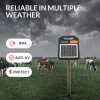 ANDMON Solar Electric Fence Charger, 10 Miles, 0.16J, Day/Night Mode - MINI160