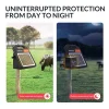 ANDMON Solar Electric Fence Charger, 10 Miles, 0.16J, Day/Night Mode - MINI160