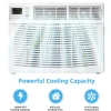 10000 BTU Quiet Window Air Conditioner With Remote, Eco Mode And Dehumidifier
