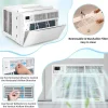10000 BTU Quiet Window Air Conditioner With Remote, Eco Mode And Dehumidifier
