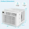 10000 BTU Quiet Window Air Conditioner With Remote, Eco Mode And Dehumidifier