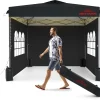 10x10 Pop-Up Canopy Tent With 3 Removable Sidewalls