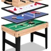 Rioloiuy 12-in-1 Combo Game Table, 48 x 24 x 26.5 inch, Wood-1
