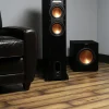 12-Inch Powered Home Theater Subwoofer, 400W Digital Power, Front-Firing Copper-Spun Driver - Black