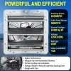 12-Inch Wall-Mounted Exhaust Fan With Thermostat, 960 CFM, 115V