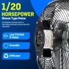 12-Inch Wall-Mounted Exhaust Fan With Thermostat, 960 CFM, 115V