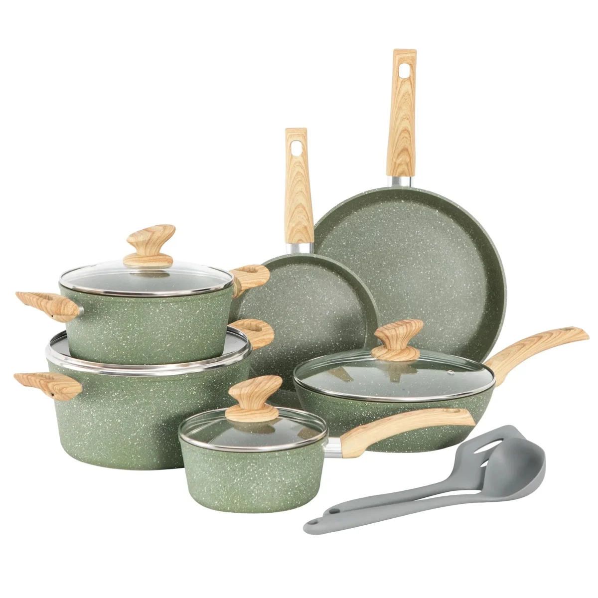 12 Piece Granite Pots And Pans Set