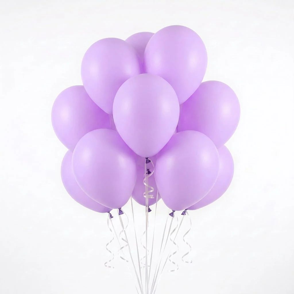 12" Purple Latex Balloons, 15 Pieces, by Way To Celebrate