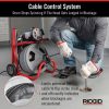 120V Drum Drain Cleaning Snake Auger With 3/8-In. X 75-Ft. Cable, 4-Piece Tool Set And Gloves