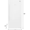 14.1 Cu. Ft. White Frost-Free Upright Freezer - FUF14DLRWW