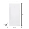 14.1 Cu. Ft. White Frost-Free Upright Freezer - FUF14DLRWW