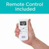 BLACK+DECKER 14,000 BTU Portable Air Conditioner With Heat And Remote Control - White