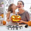 15 Pieces Halloween Pumpkin Carving Kit + Hammer, Professional Stainless Steel Carving Punchers Tools Set, Pumpkin Cutti