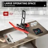16 in x 20 in Clamshell Semi-Auto Open Heat Press Machine With Slide-Out Function