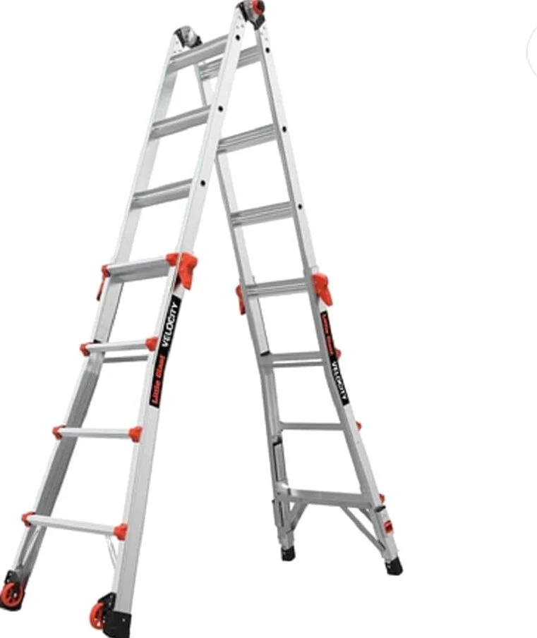 Little Giant 17 Ft Aluminum Multi-Position Ladder, 300 Pounds, Type IA - With Levelers