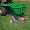 175 lb Tow-Behind Broadcast Spreader With Poly Hopper And Adjustable Flow Control