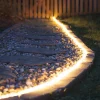 18 ft. LED Warm White Rope Light Kit, 216 Lights, Connectable Ready-to-Install Christmas Decorative Party Lighting, Moun