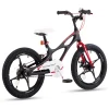 18 Inch Magnesium Alloy Kids Bike With Dual Disc Brakes, Lightweight Frame, Black
