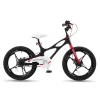 18 Inch Magnesium Alloy Kids Bike With Dual Disc Brakes, Lightweight Frame, Black