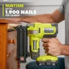 RYOBI 18V ONE+ AirStrike 18GA Brad Nailer Kit - P321 with 4.0 Ah Battery and Charger