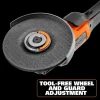 18V Brushless Cordless 4-1/2 in Paddle Angle Grinder With (2) 4.0 Ah Batteries, Charger, And Bag - AC93044SBN