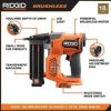 18V Brushless Cordless Brad And Finish Nailer Combo Kit With Battery And Charger