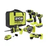 RYOBI 18V ONE+ HP Compact Brushless 6-Tool Combo Kit