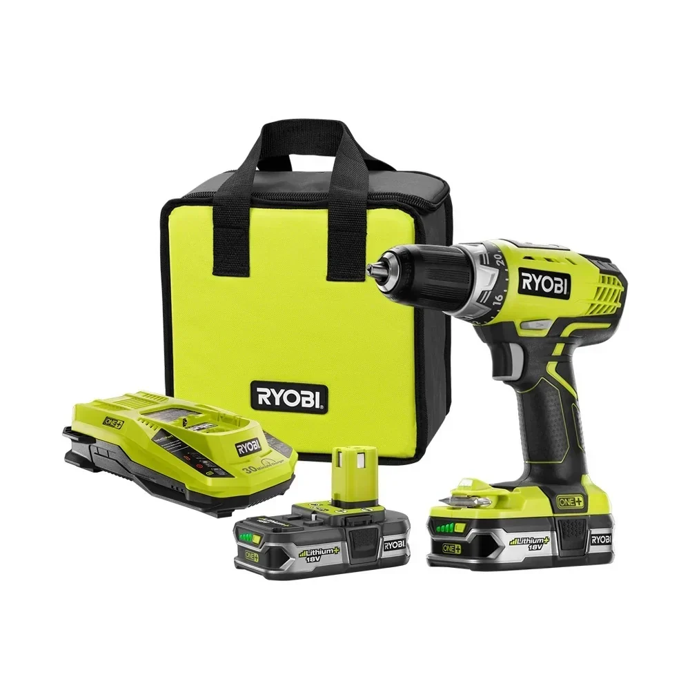 RYOBI 18V ONE+ LITHIUM+ Compact Drill/Driver Kit
