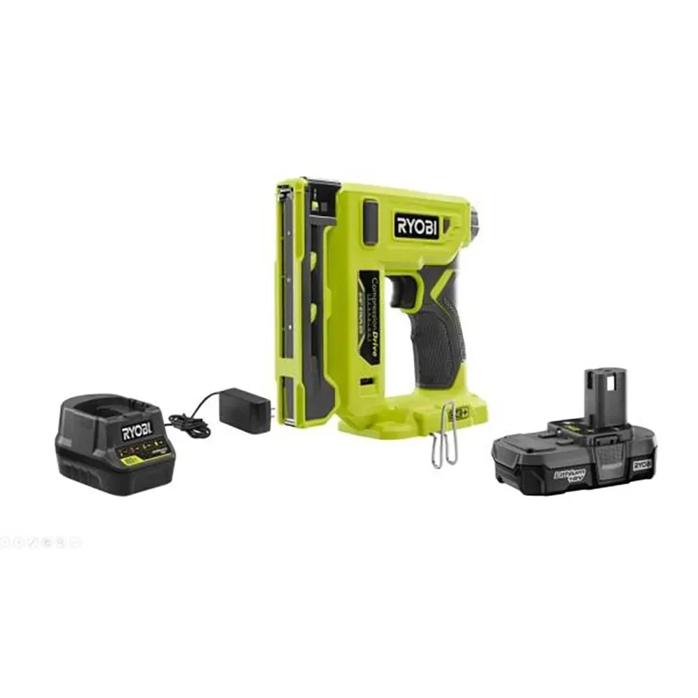 RYOBI 18V ONE+ Crown Stapler Kit