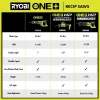 RYOBI 18V ONE+ Reciprocating Saw - 1" Stroke Length and 3,400 SPM