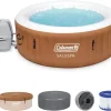2-4 Person Inflatable Hot Tub With 120 Air Jets And Insulated Cover