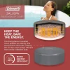 2-4 Person Inflatable Hot Tub With 120 Air Jets And Insulated Cover