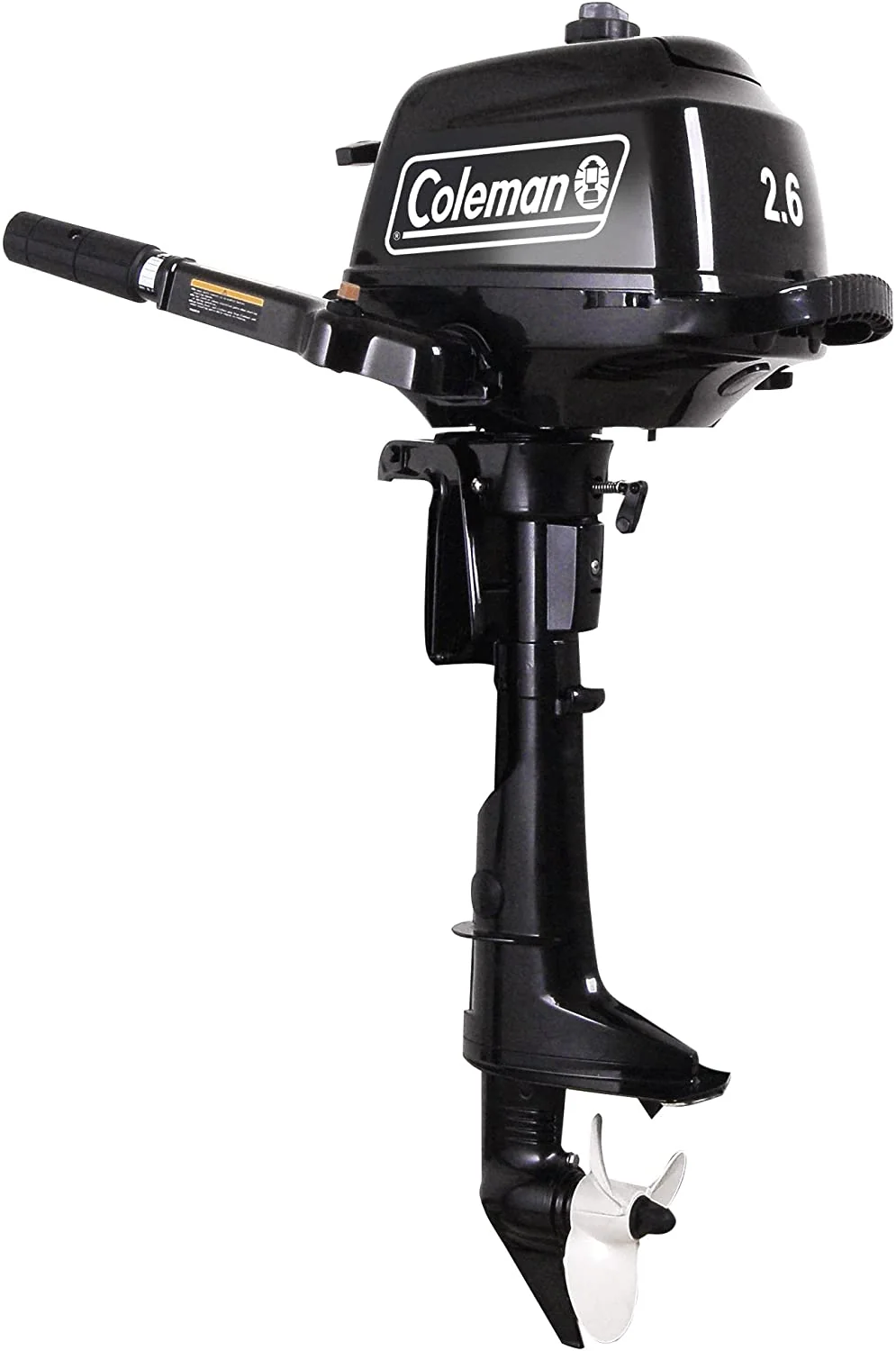 2.6 HP 4-Stroke Outboard Motor With Short Shaft, Black