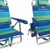 Tommy Bahama 2-Pack Backpack Beach Chairs With Storage Pouch And Towel Bar - 8 Positions, 250 Lbs