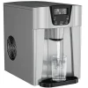 2-in-1 Countertop Ice Maker Water Dispenser, 36 lbs/24H, Black