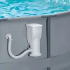 2-in-1 Filter Pump And Skimmer System With Clamps And 1.5-Inch Hose