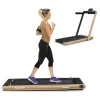 2 In 1 Folding Treadmill, 2.25 HP, 40 in x 16 in Running Area, Dual Display And App Control
