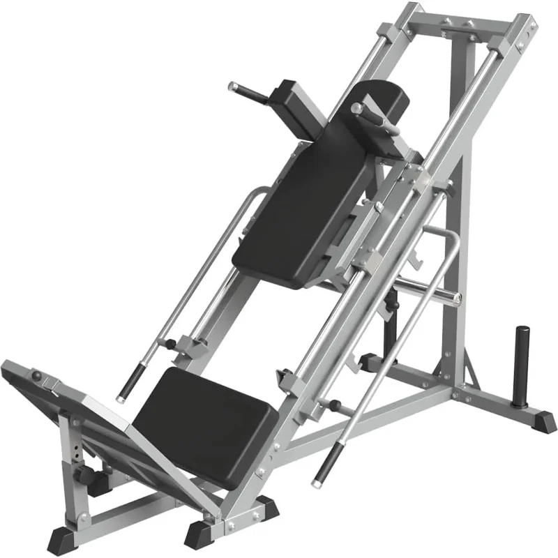 2-In-1 Leg Press And Hack Squat Machine With Linear Bearing - 45-Degree