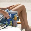 Tommy Bahama Folding Backpack Beach Chair, Blue, 2 Pack - 735752
