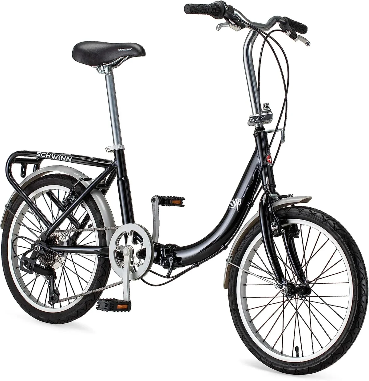 20-Inch Folding Adult Bike for Men and Women - 7-Speed Drivetrain