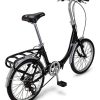 20-Inch Folding Adult Bike for Men and Women - 7-Speed Drivetrain