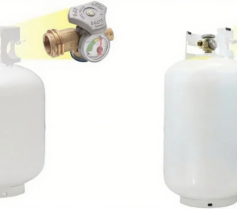 20 lb Steel Propane Tank Cylinder With OPD Valve And Built-In Gauge