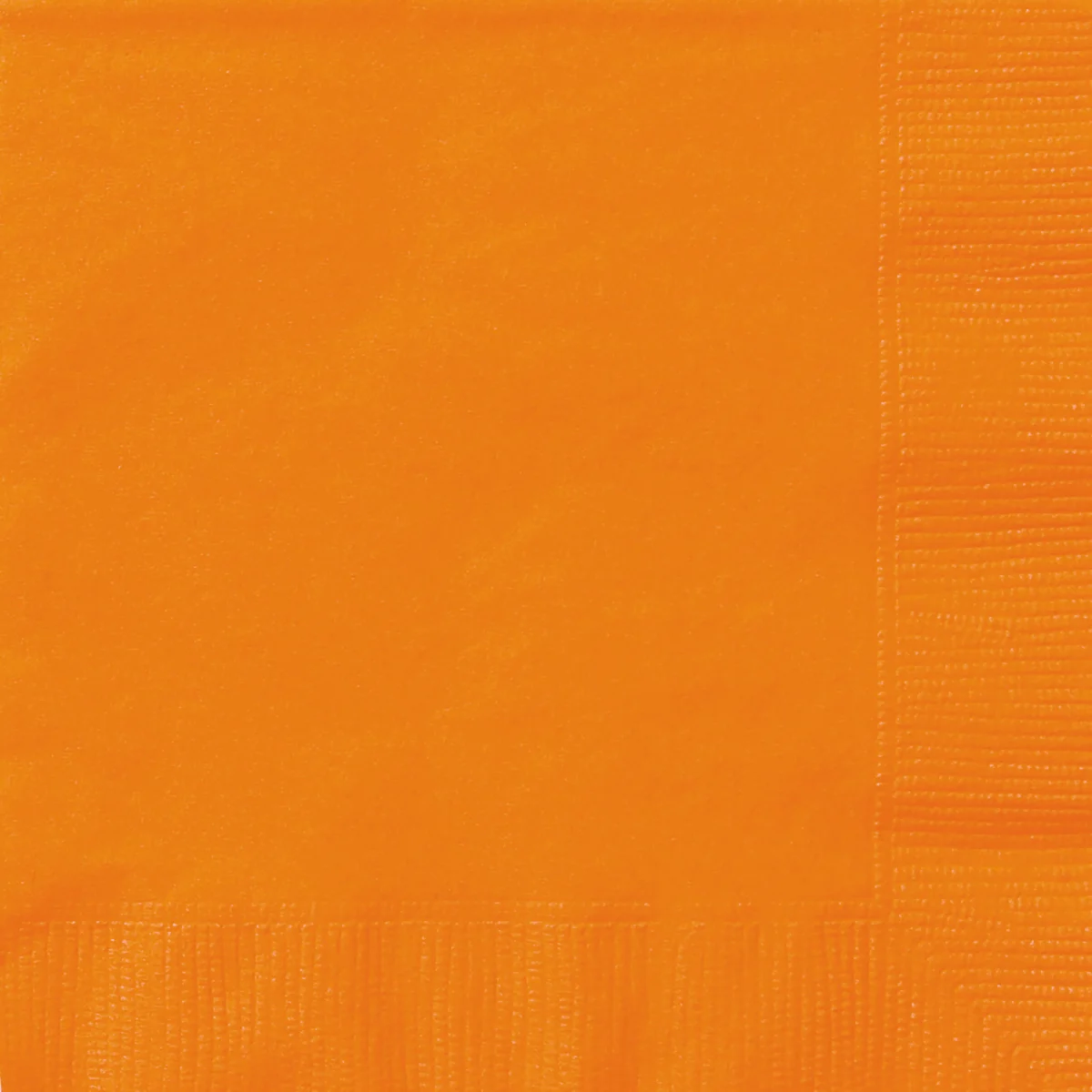 24 Count 6.5IN x 6.5IN Orange Disposable Paper Napkins by Way To Celebrate