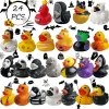 24 PCS Halloween Rubber Ducks Party Favors Toys for Jeeps Ducking Trick or Treat Supplies Goodie Bag Fillers, Halloween