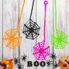 24Pcs Sticky Spider Web Party Favors Pack, 7.5 inches in Total Length, Halloween Party Favors, Gifts For Birthday, Goodi