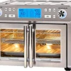 25-Qt. Extra-Large Dual-Zone Air Fryer Toaster Oven With French Doors