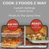 25-Qt. Extra-Large Dual-Zone Air Fryer Toaster Oven With French Doors